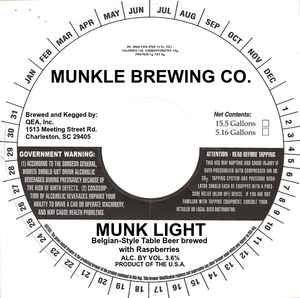 Munkle Brewing Co. Munk Light March 2020