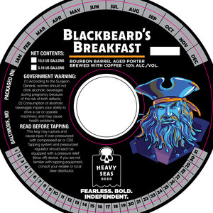 Heavy Seas Blackbeard's Breakfast March 2020