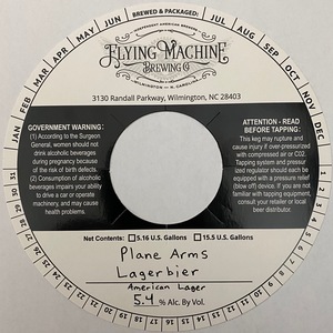 Flying Machine Brewing Co. Planes Arms Lagerbier