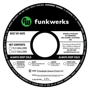 Funkwerks Pineapple Guava Provincial March 2020