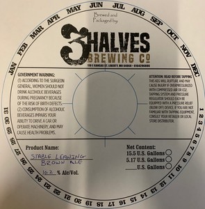 3 Halves Brewing Co Stable Leaning Brown Ale March 2020