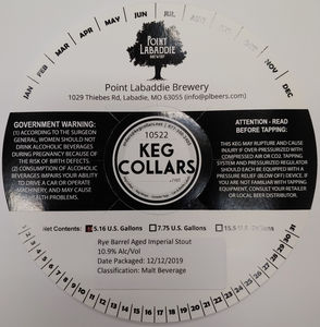 Rye Barrel Aged Imperial Stout April 2020