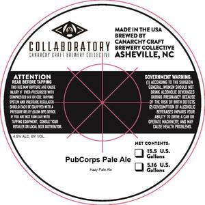 Collaboratory Pubcorps Pale Ale April 2020