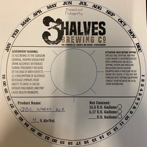 3 Halves Brewing Co Qbc Wheat Ale April 2020