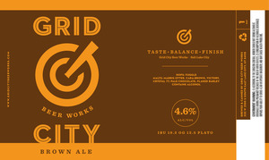 Grid City Beer Works Brown Ale April 2020