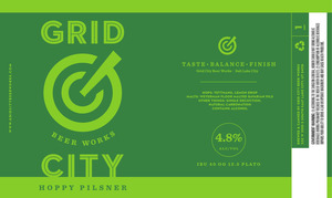 Grid City Beer Works Hoppy Pilsner April 2020