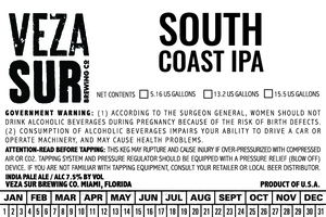 Veza Sur Brewing Co. South Coast IPA April 2020