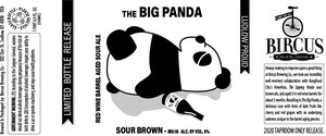 Bircus Brewing Co. The Big Panda - Sour Brown