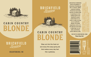Brickfield Brewing Cabin Country Blonde April 2020