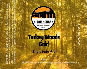 Iron Horse Brewing Company Turkey Woods Gold India Pale Ale