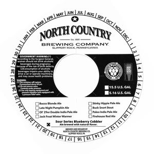 North Country Brewing Company Sour Series Blueberry Cobbler April 2020