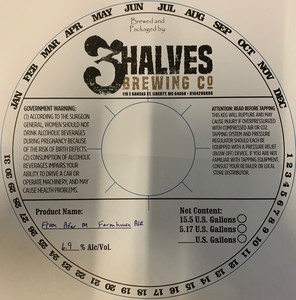 3 Halves Brewing Co From Afar(m) Farmhouse Ale April 2020