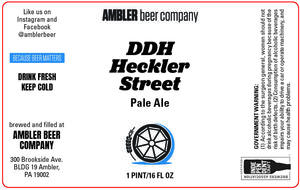 Ambler Beer Company Ddh Heckler Street Pale Ale April 2020