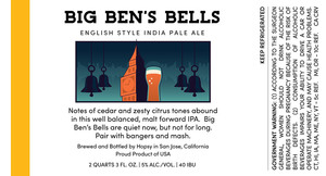 Hopsy Big Ben's Bells India Pale Ale April 2020