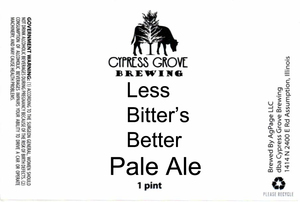 Cypress Grove Brewing Less Bitter's Better Pale Ale