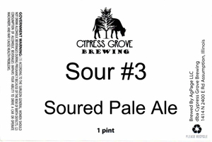 Cypress Grove Brewing Sour #3 Soured Pale Ale