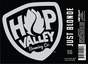 Hop Valley Brewing Co. Just Blonde