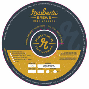 Reuben's Brews You Are Not Alone April 2020