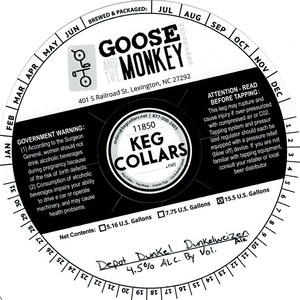 Goose And The Monkey Brewhouse Depot Dunkel Deunkelweizen Ale