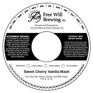 Free Will Brewing Co. Sweet Cherry Vanilla Mash