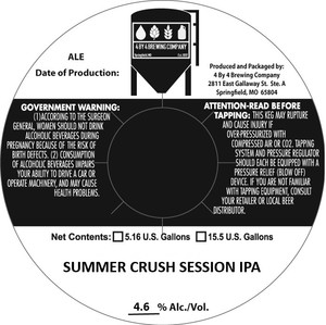 4 By 4 Brewing Company Summer Crush Session IPA April 2020