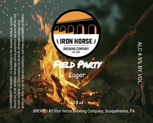 Iron Horse Brewing Company Field Party Lager April 2020
