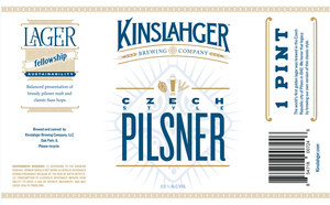 Kinslahger Brewing Company Czech-style Pilsner May 2020