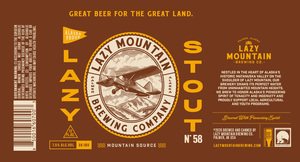 Lazy Mountain Brewing Company Lazy Stout N 58 April 2020