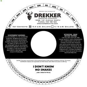 Drekker Brewing Company April 2020