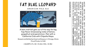 Empirical Brewery Fat Blue Leopard American Pale Ale