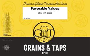 Grains & Taps Favorable Values