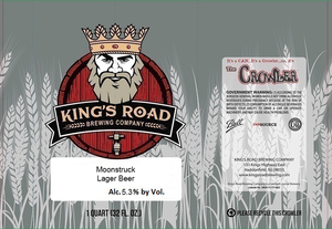 King's Road Brewing Company Moonstruck Lager Beer April 2020
