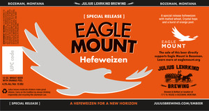 Julius Lehrkind Brewing Eagle Mount Hefeweizen May 2020