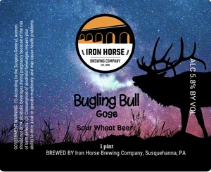 Iron Horse Brewing Company Bugling Bull Gose
