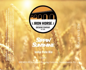 Iron Horse Brewing Company Sippin' Sunshine May 2020