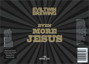 Evil Twin Brewing Even More Jesus May 2020
