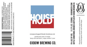 Oxbow Brewing Co. Household May 2020