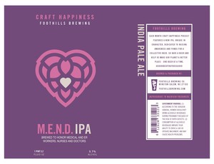 Foothills Brewing M.e.n.d. IPA