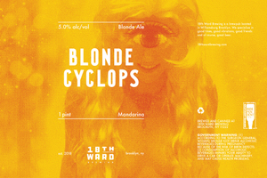 Blonde Cyclops Blonde Cyclops Blonde Ale May 2020