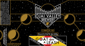 Ojai Valley Brewery Goat On A Leash Cali-bock Lager