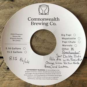 Commonwealth Brewing Co Beachcomber May 2020