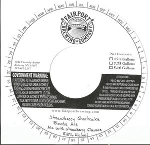 Fairport Brewing Company Strawberry Shortcake Blonde Ale May 2020