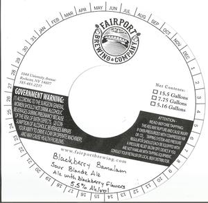 Fairport Brewing Company Blackberry Bamalam Sour Blonde Ale May 2020