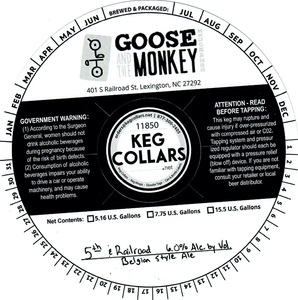 Goose And The Monkey Brewhouse 5th & Railroad May 2020