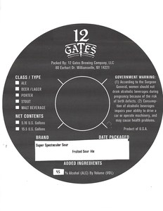 12 Gates Brewing Co. Super Spectacular Sour May 2020