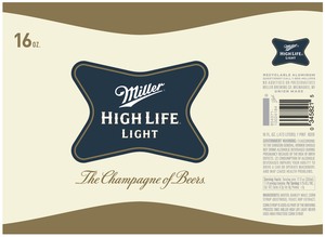 Miller High Life Light May 2020