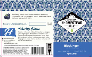 A Homestead Brew Black Moon Ale With Natural Flavors May 2020
