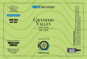 Ambler Beer Company Gwynedd Valley India-style Pale Lager
