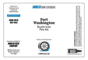 Ambler Beer Company Fort Washington Double India Pale Ale
