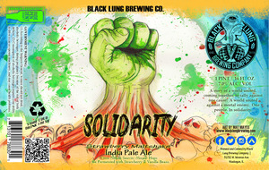 Black Lung Brewing Company Solidarity Strawberry Maltshake India Pale Ale